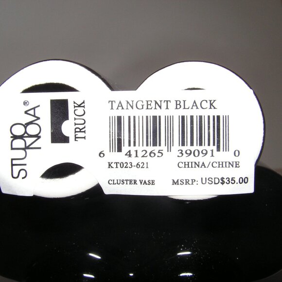 Mikasa Truck Tangent Vase Black Ceramic - Picture 13 of 14